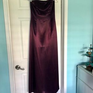 Stunning deep purple gown.